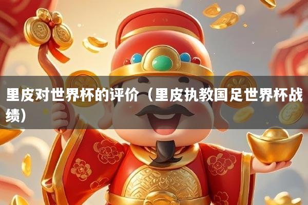 里皮对世界杯的评价（里皮执教国足世界杯战绩）